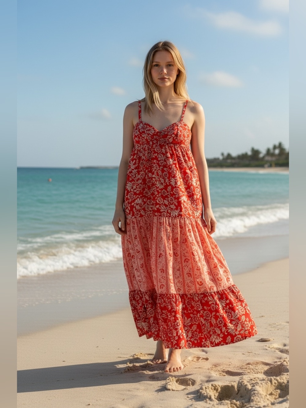 Women’s Floral Bohemian Maxi Dress
